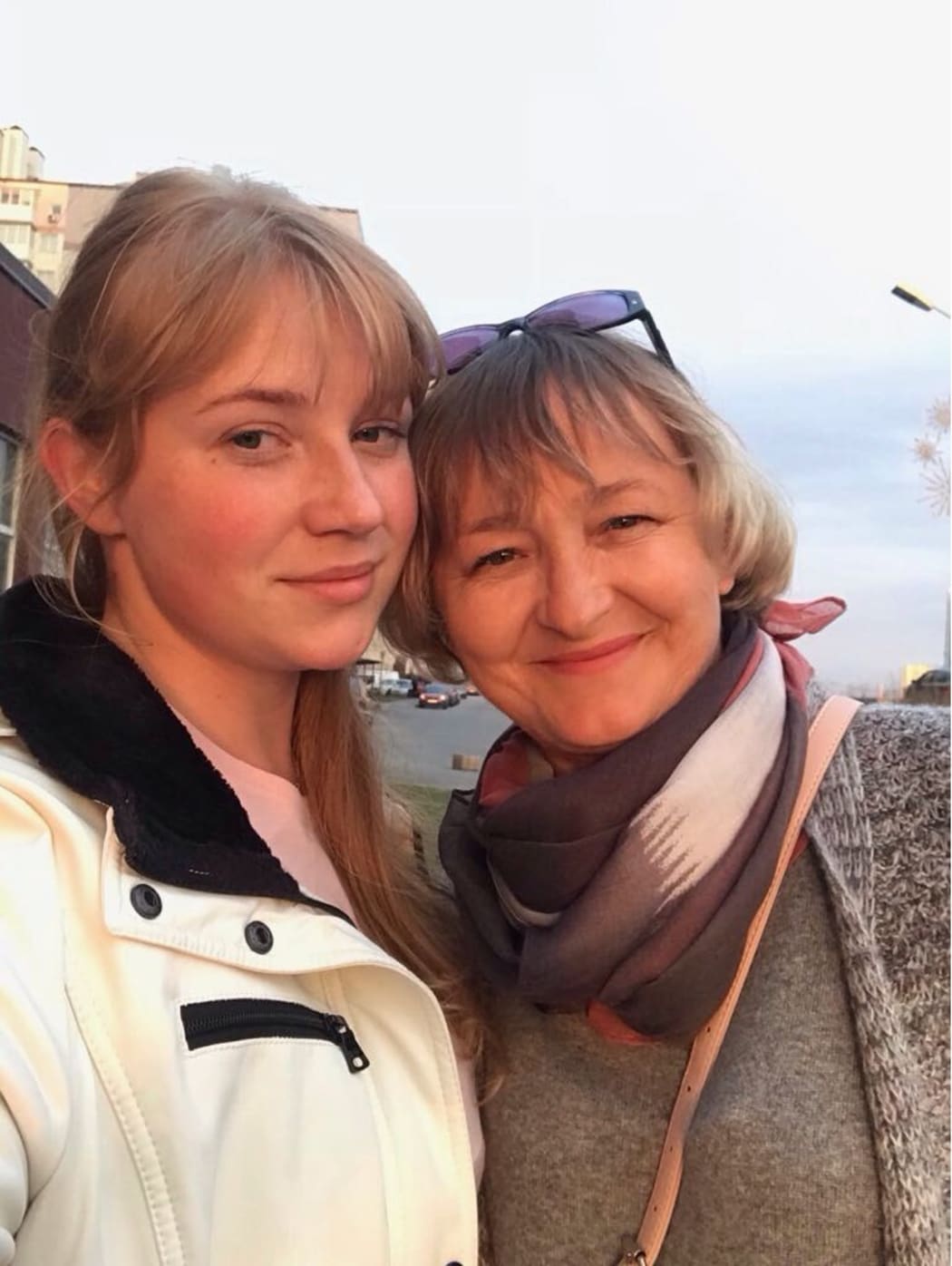 Mariia Chekis with her 30-year-old daughter Yuliia Sandul