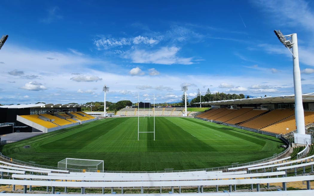 Newly redeveloped Stadium Taranaki, formerly Yarrow Stadium.