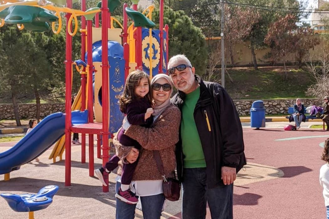 Farah sometimes misses Atta the most when she takes their daughter Aya to the playground where other families play together.