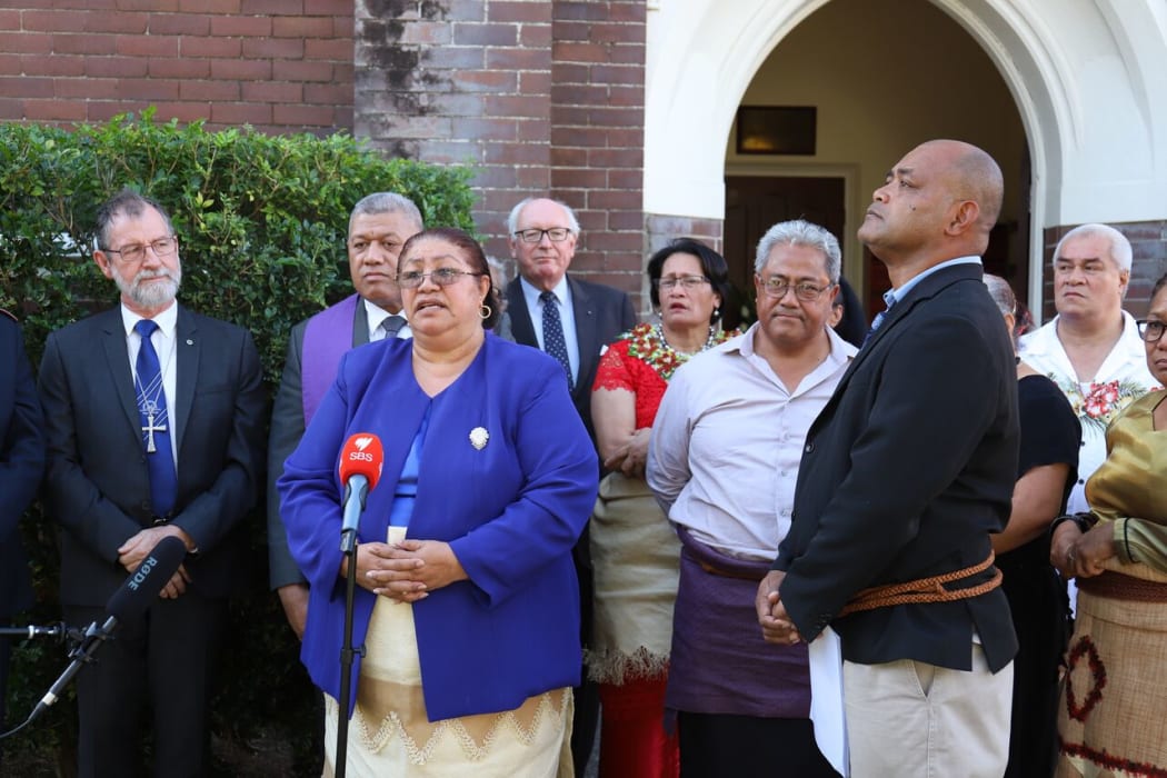Tonga Seasonal Workers Association with community and church leaders