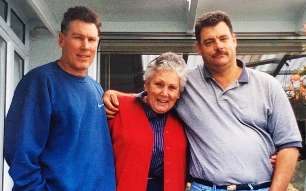 Carmen's sons Craig (left) and Lance Walker describe their mum as kind and caring, and a fit and active community-minded pensioner who delivered Meals on Wheels before she died.