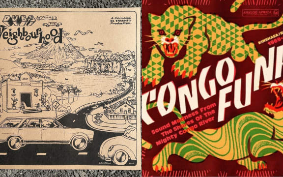 Album covers for Dubs From The Neighbourhood and Congo Funk! - Sound Madness From The Shores Of The Mighty Congo River
