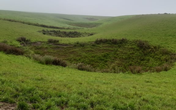 Sinkholes on Craigmore Station in South Canterbury