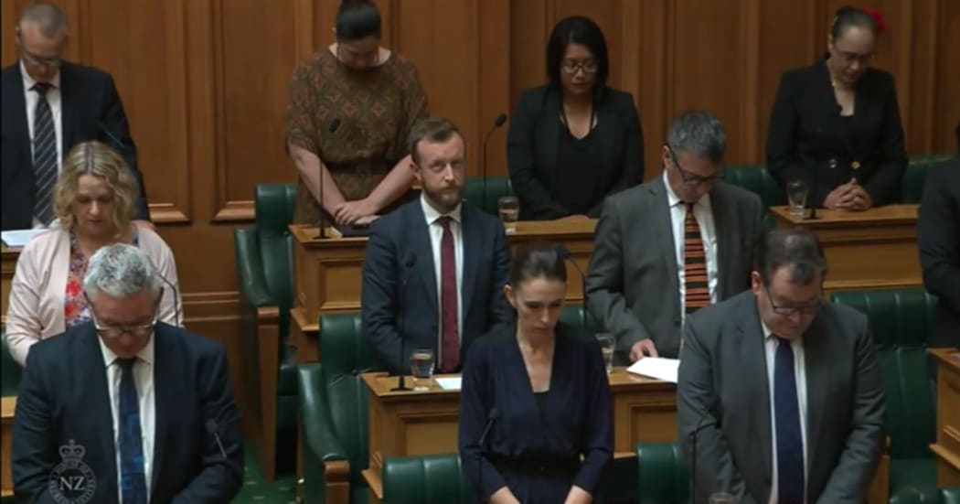 Prime Minister Jacinda Ardern and MPs pay their respects to Prince Philip in speeches at Parliament on 13 April, 2021.