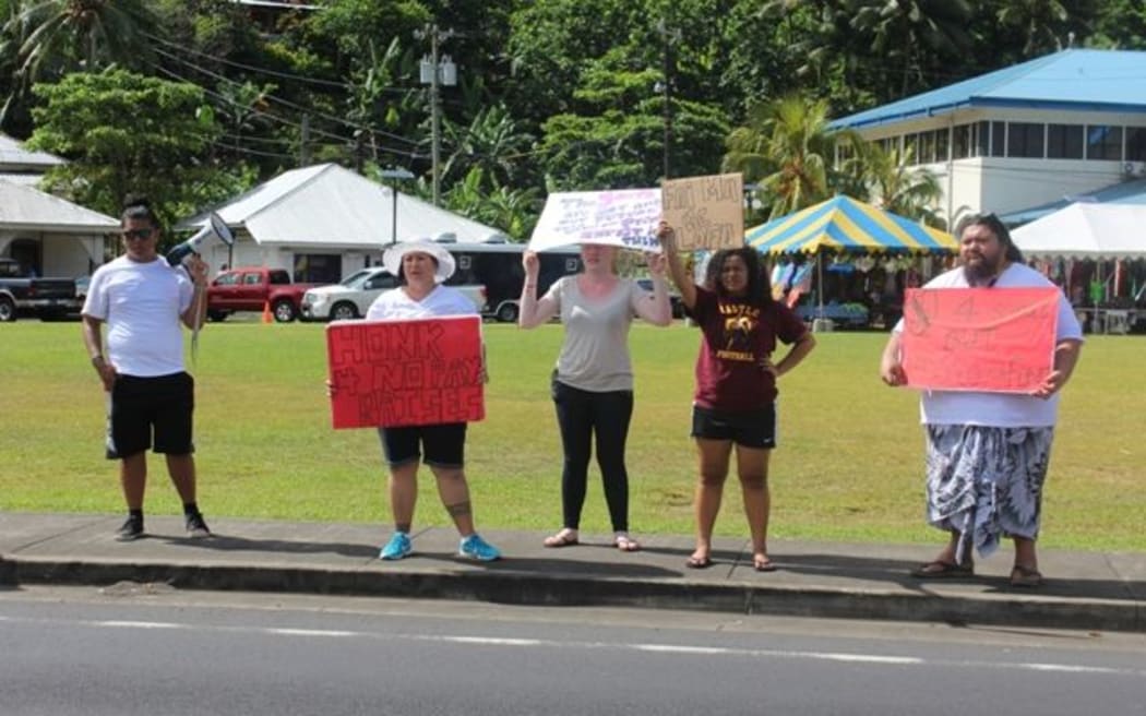 Protest in American Samoa