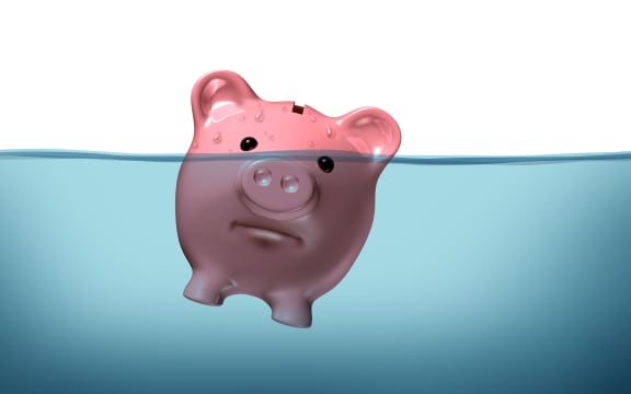 floating piggy bank