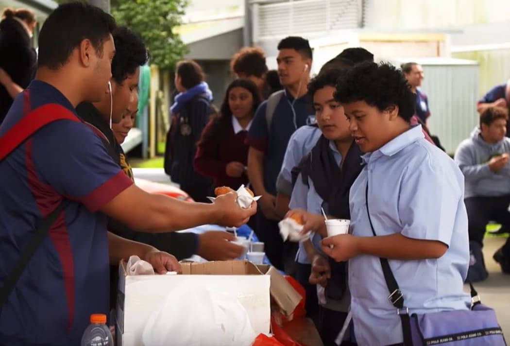 Students at Auckland's Tamaki college.