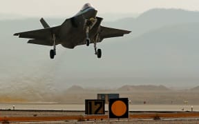 An Israeli F35I fighter jet takes part in the "Blue Flag" multinational air defence exercise at the Ovda air force base, north of the Israeli city of Eilat, on November 11, 2019.