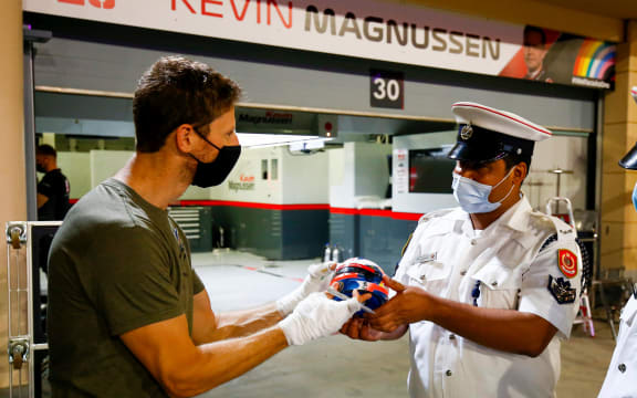 French F1 driver Romain Grosjean.