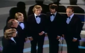 The original King's Singers; bass Brian Kay at right