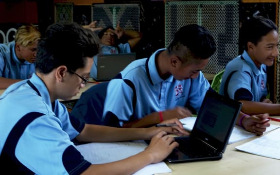 A class at Huntly College