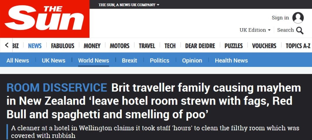 The Sun in the UK joins the pile-on.