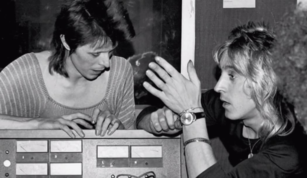 Mick Ronson  with David Bowie