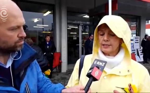 200 people protest in Fairlie against Westpac closure