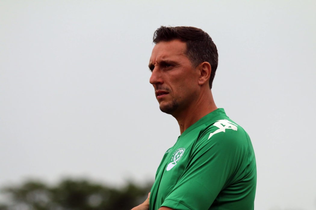 Fiji football coach Christophe Gamel.