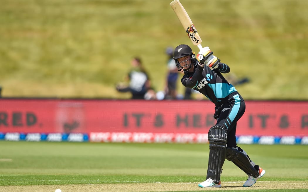 White Ferns batter Maddy Green.