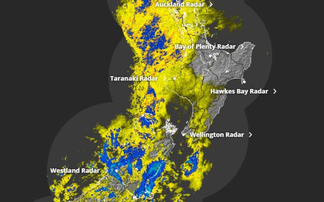 MetService's map of New Zealand showing the rain forecast for Thursday 3 April, 2025.