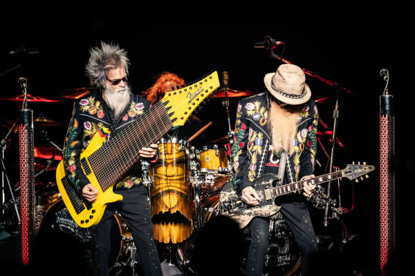 ZZ Top play at Christchurch's Wolfbrook Arena on May 15, 2025.
