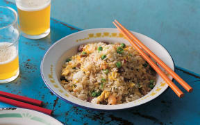 Yeung chow fried rice - from Hong Kong Food City Tony Tan. Photography by Greg Elms. Murdoch Books