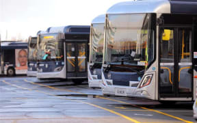 Bus depot on Halsey St after a body was found.