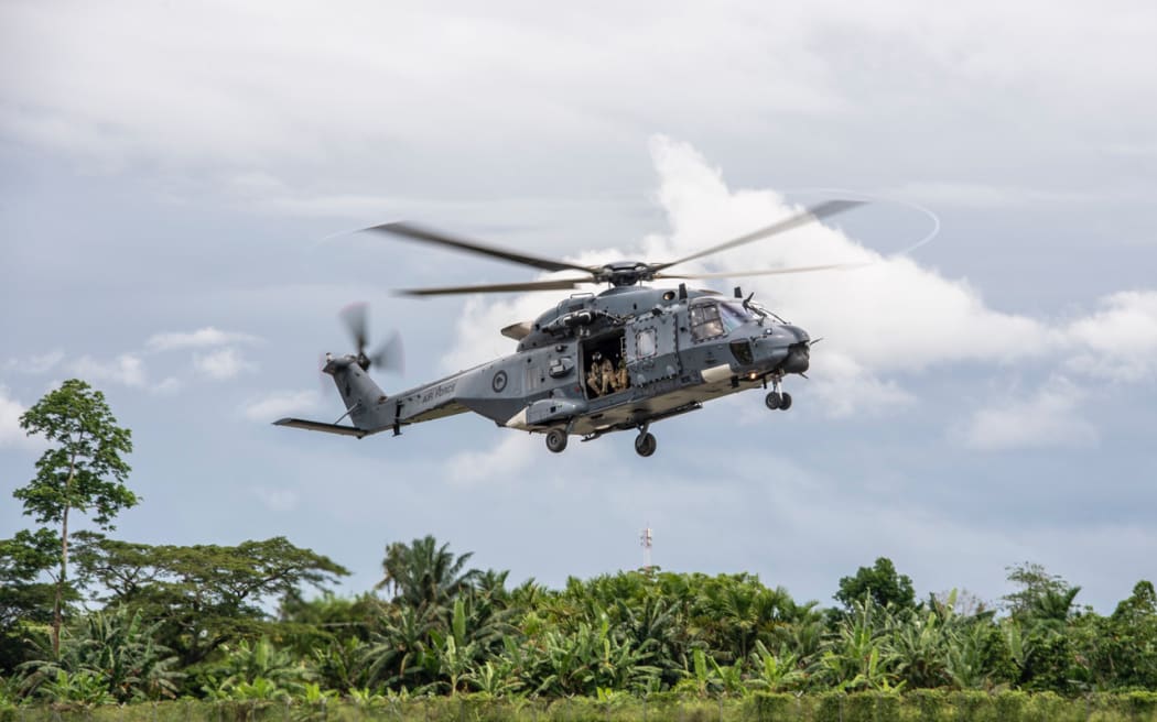 Two Royal New Zealand Air Force NH90 helicopters will be used to provide support during the Pacific Games.