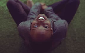 black girl smiling