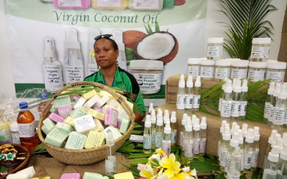 One of the stalls at the PNG Coconut Festival