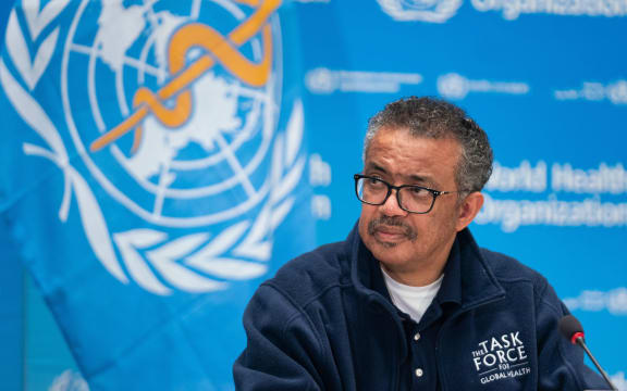 WHO Director-General Tedros Adhanom Ghebreyesus on 16 May.