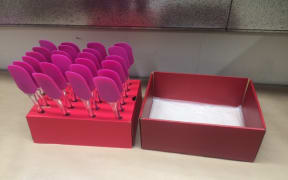 The pallet of spatula sets contained methamphetamine with an estimated street value of $20m, Customs said.
