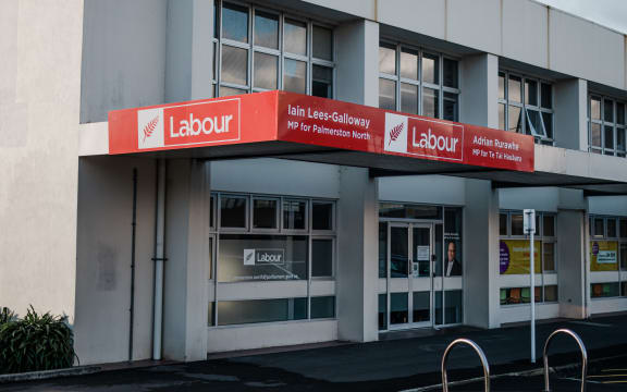 Labour MP Iain Lees-Galloway's office in Palmerston North.