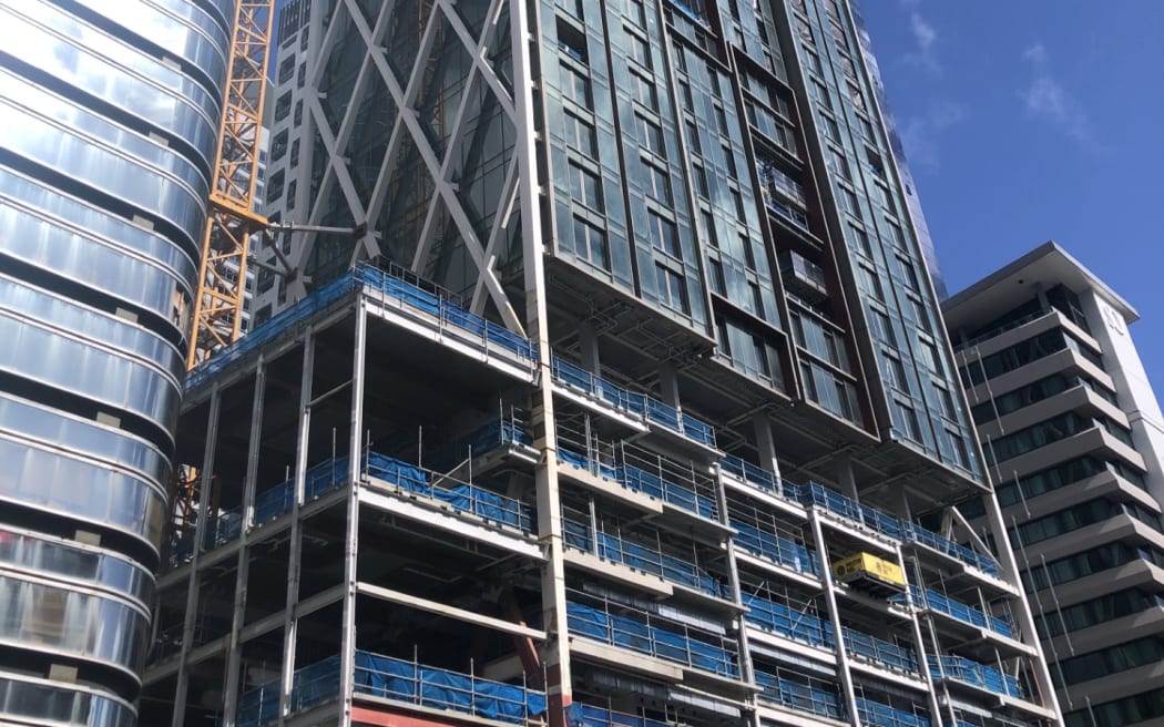 Builders working on Auckland's Seascape tower were told to down tools in late August.