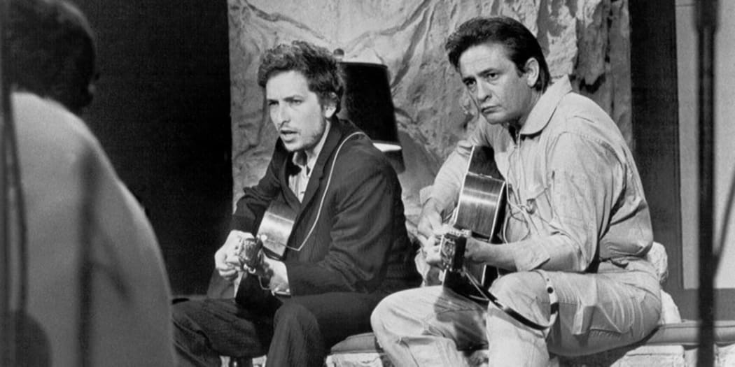 Bob Dylan and Johnny Cash, June 1969
