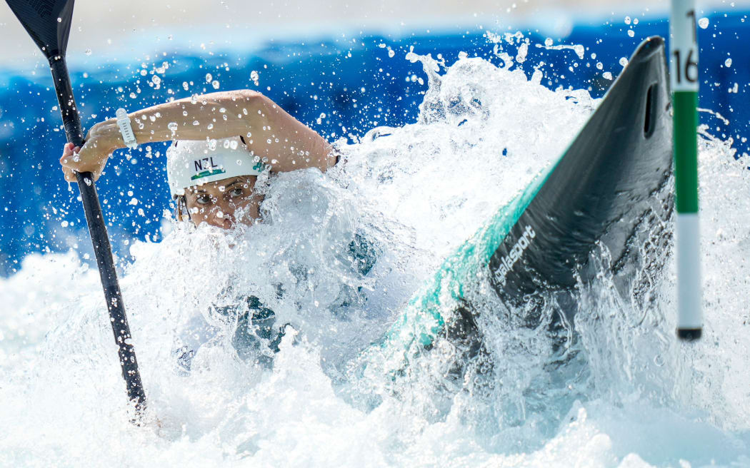 Luuka Jones, women K1 Slalom Tokyo 2021.