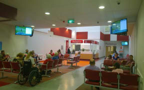 Waikato Hospital waiting room.