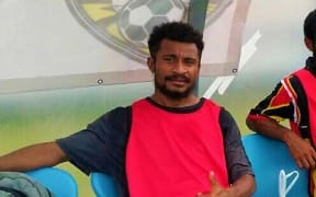 The late Laiwaden FC goalkeeper Mikes Gewa.