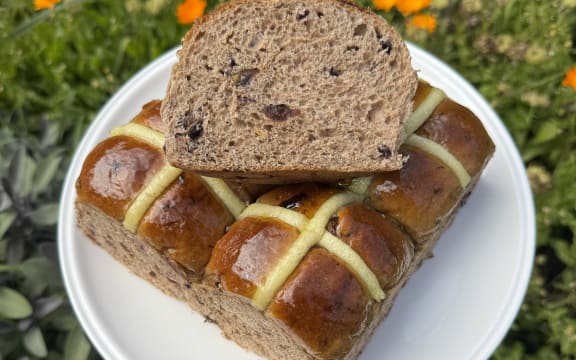 The 2026 best hot cross bun by Michael's Bakery in Hillmorton, Christchurch.