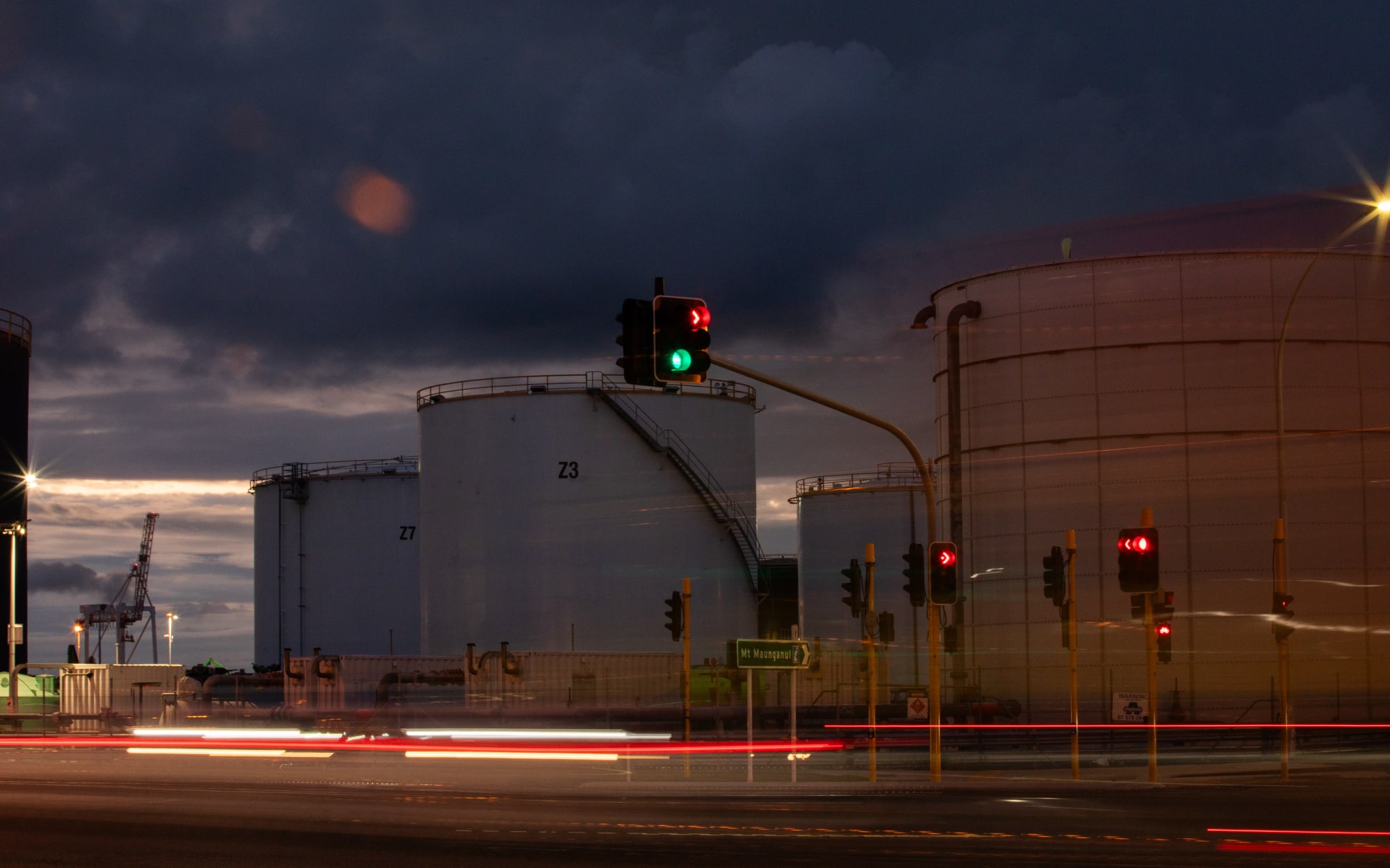 Generic shots of industry in the  Mount Maunganui area