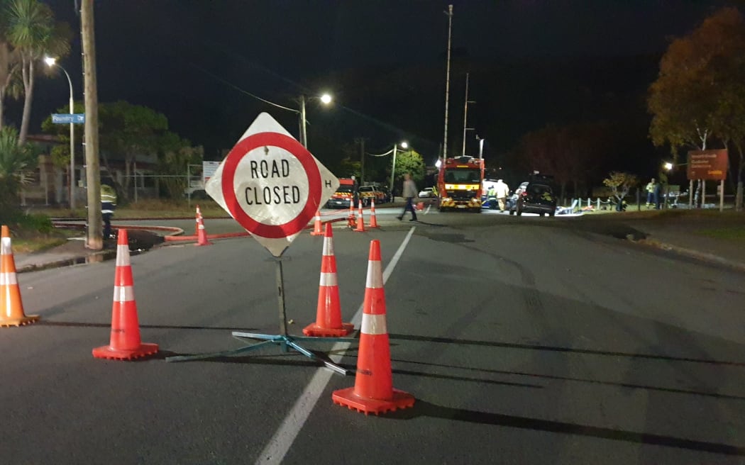 Road closed after fire at Romano's pizza in Hillsborough, Christchurch