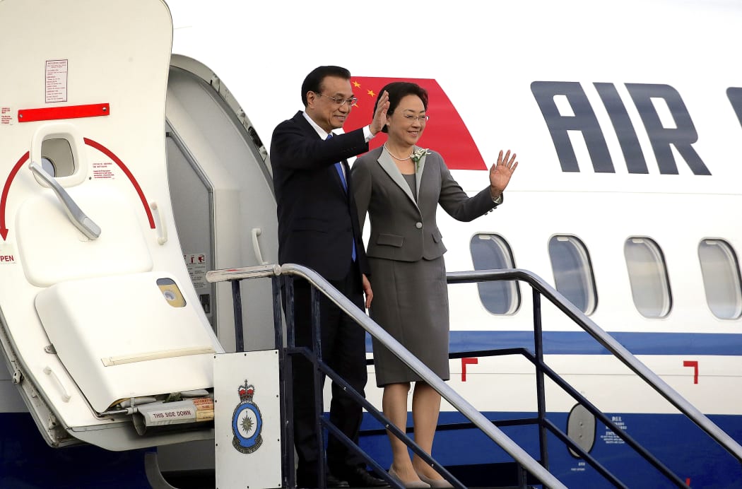 Li Keqiang arrives in NZ