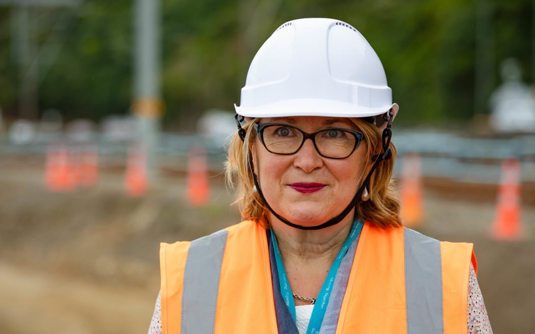 Emma Speight, Director of Regional Relationships at NZTA, at the site of Te Ara Tupua