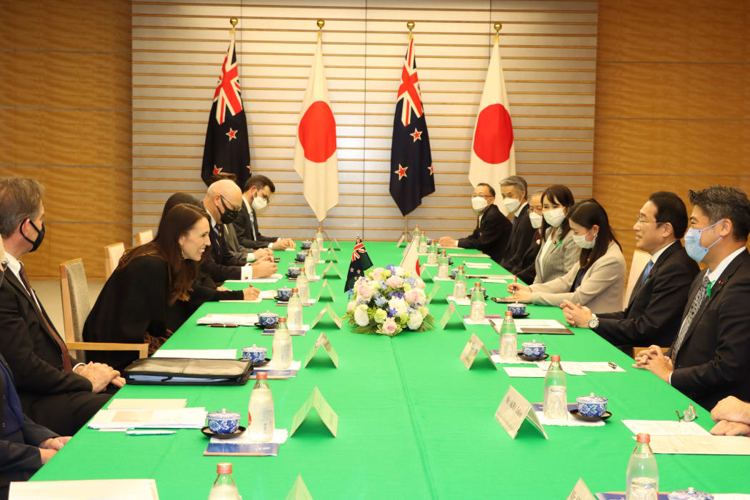 Prime Minister Jacinda Ardern and Japanese Prime Minister Fumio Kishida had their first ever meeting in Tokyo on 21 April 2022.