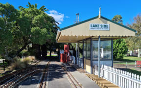 The Nelson Society Of Modellers Lakeside Train Station.