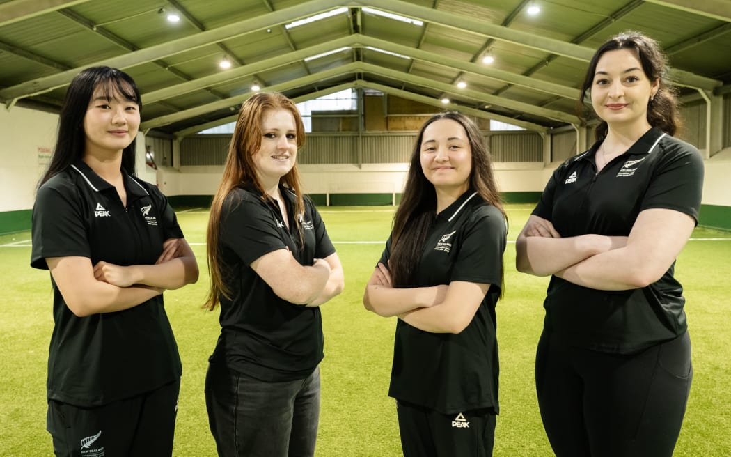 Some of Team New Zealand athletes for the FISU World University Games in Germany in July 2025.