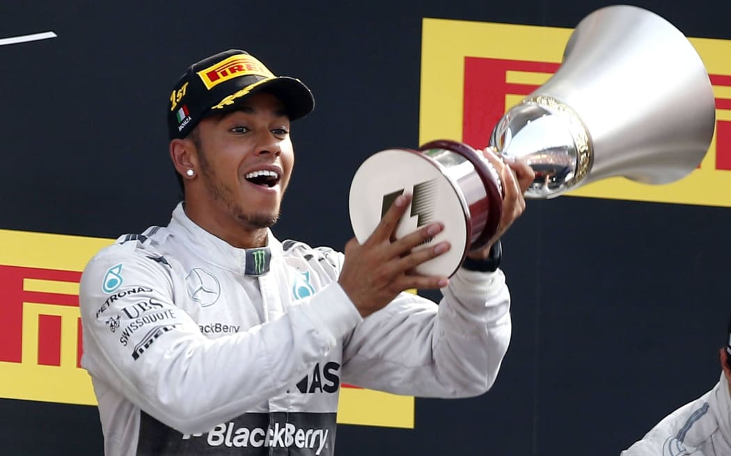 Mercedes Formula One driver Lewis Hamilton. 2014.
