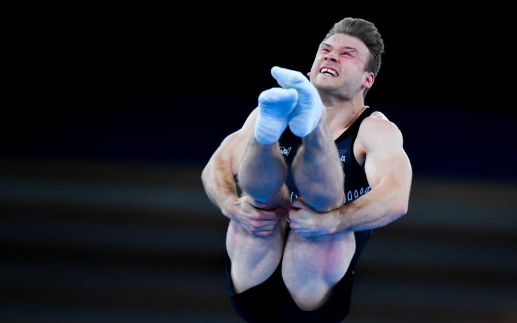 Dylan SCHMIDT. New Zealand. Tokyo 2020 Olympic Games Trampoline Gymnastics at the Ariake Gymnastics Centre. Tokyo, Japan, Saturday 31 July 2021. Mandatory credit: © Steve McArthur / www.photosport.nz