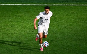 Sarpreet Singh in action for the All Whites against Egypt in a Group G football match at the FIFA World Cup in Vancouver, 21June 2026. © Photo: Andrew Cornaga / Photosport