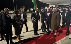 Prime Minister Chrisopher Luxon welcomes his Indian counterpart, Narendra Modi, to Auckland on Friday.