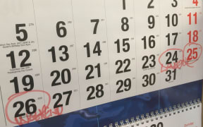 Labour Weekend 2020 on Calendar
