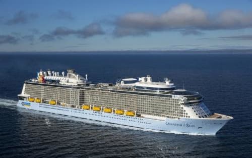 The cruise ship Ovation of the Seas.