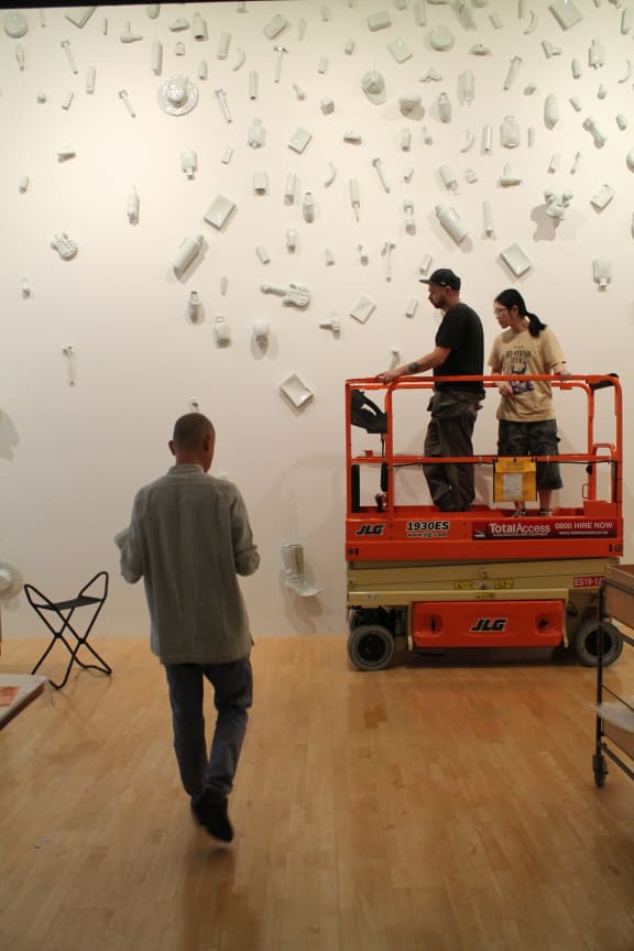 Installing the 1500 pieces of Regular Fragile